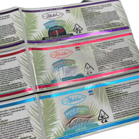 Rouleau d'autocollant double face holographique étanche à l'huile et résistant à l'huile, plat, biodégradable, adhésif UV, vinyle adhésif.