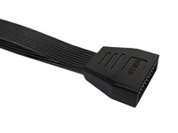 Kabel ekstensi 20-Pin USB 3.0 Extender Header pria ke wanita untuk koneksi Motherboard Panel depan PC