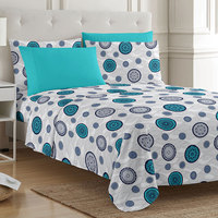 Parure de draps de luxe personnalisée en microfibre épaisse imprimée, 6 pièces, taille King Size, draps Sabanas Matrimoniales