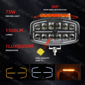 10-30V Led Camions Phare Led <span class=keywords><strong>4x4</strong></span> Blanc Ambre pour scania volvo Heavy Duty Trucks avec Feu de Position + R65 360 degrés - Product Image 6
