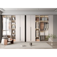 Armario Moderno Extensible para Sala de Estar con Puertas de Pared Mate, Material WPC Ecológico y Duradero, Armario para Dormitorio, Comedor o Villa