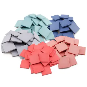 Cina all'ingrosso artigianato forniture quadrato colorato mosaico di ceramica arte pezzo artigianale - Product Image 1