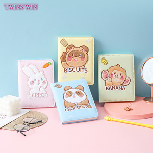 Couverture en cuir PU journal d'agenda <span class=keywords><strong>livre</strong></span> d'horaire cadeau créatif joli dessin animé Animal duveteux carnet de notes 2901 - Product Image 2