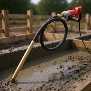 Vibrateur à ciment 950W 13000 VPM électrique portatif avec tige de 6,6 pieds, outil professionnel pour le béton - Product Image 2