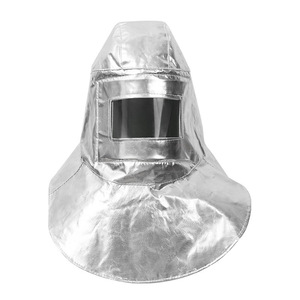 Casque isolant thermique en aluminium avec écran facial pour la protection de soudage, chapeau-cape ignifuge résistant à 1000 degrés - Product Image 2