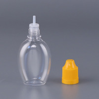 Vente en gros de flacons compte-gouttes en plastique PET à tête longue de 5 ml, 10 ml, 20 ml, 30 ml, 50 ml, flacons compte-gouttes carrés en plastique avec bouchon sécurité enfant