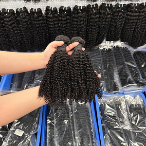 Paquetes de Cabello Humano Afro Rizado 100% Natural, Extensiones de Cabello Liso y Ondulado para Mujeres Negras - Product Image 2