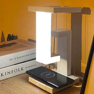 Lámpara de mesa LED moderna con Control táctil, carga inalámbrica, luz Variable, levitación magnética, lámpara de mesa antigravedad - Product Image 4