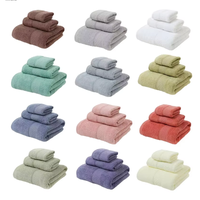 Lot de 6 serviettes 100% coton doux, contient 2 serviettes de bain 28x55 pouces, 2 essuie-mains 16x24 pouces et 2 débarbouillettes 12x12 pouces