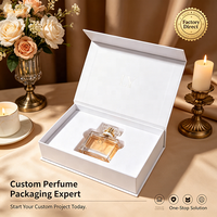 Boîte à parfum magnétique de luxe avec insert en éponge pour l'emballage de sérum de soin de la peau, boîte cadeau cosmétique personnalisée
