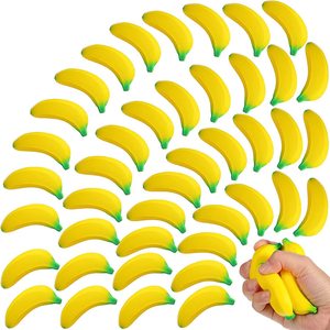 Jouet souple anti-stress banane surdimensionnée à rebond lent, simulation de banane, fruit et légume, décompression sensible à la pression - Product Image 6