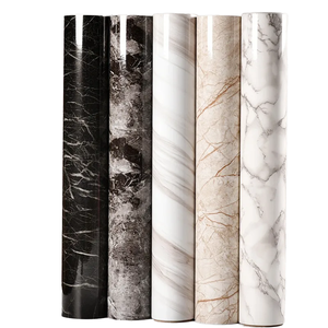 Papier peint auto-adhésif en marbre imperméable, papier peint à coller et à décoller pour comptoir de cuisine, meuble-lavabo de salle de bain - Product Image 2