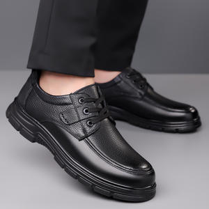 2026 Autumn New Men's Business Casual <b>Shoes</b> Soft Sole Leather <b>Shoes</b> Breathable Walking <b>Shoes</b> <b>for</b> Middle-aged and <b>Elderly</b> Men - Product Image 4