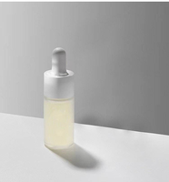 LOGO personnalisé Pipette compte-gouttes blanc mat transparent tiré par un tube scellé avec un bouchon en plastique blanc pour l'eau d'essence