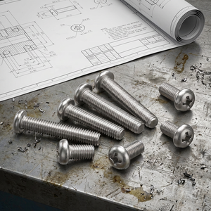 M2 M2.5 M3 M3.5 M4 M5 M6 M8 M10 304 316 Stainless Steel Galvanized A2 Full Thread Phillips Pan Head Machine <strong>Screws</strong> - Product Image 6