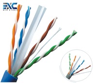 Câble Ethernet Cat6 de haute qualité de marque EXC, cuivre pur CCA 23AWG UTP, intérieur/extérieur, 305 m (1000 pi), certifié CE/ROHS