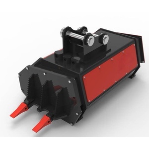 Trinciatrice Forestale Durevole con Denti in Lega Fissi per Escavatore, Trituratore di Legno e Arbusti - Product Image 3