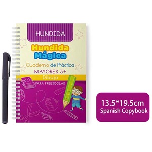 <span class=keywords><strong>Espanol</strong></span> Espagnol Couleurs Et Qalams Livre D'écriture Réutilisable Magique Cahier Calligraphie Pour Enfants - Product Image 5