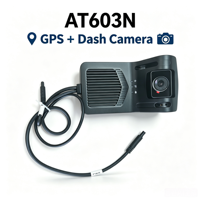 AT603N AI Fleet Dash Cam, Perekaman Dual-Channel Depan & Kabin 720P, Penyimpanan Kartu TF Maksimal 256GB untuk Perekaman Kendaraan
