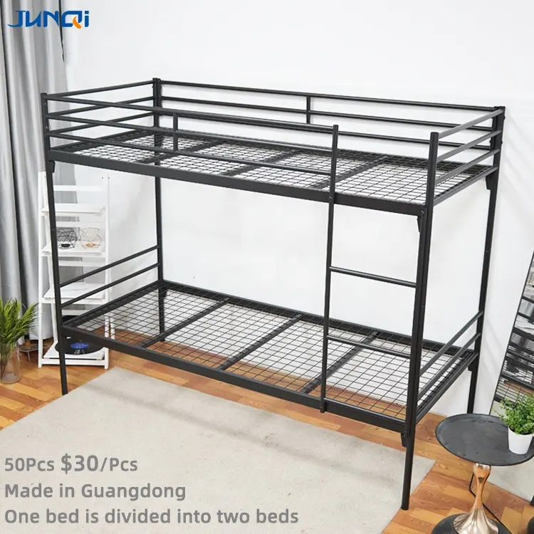 Junqi atacado da fábrica dormitório, escola apartamento, cama de cobertura, cama de metal, camas de cobertura, cama infantil