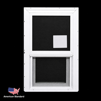 Finestra scorrevole in vinile a ghigliottina singola in PVC/UPVC standard americano NFRC con supporto da magazzino USA e fabbrica Vietnam