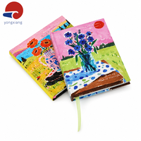 Carnet à couverture rigide personnalisé avec impression, couverture à paillettes fines, bande élastique, marque-page en ruban et logo personnalisé