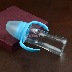 Commercio all'ingrosso OEM BPA libero naturale unico 8 once di vetro borosilicato alimentazione del bambino bottiglia di latte - Product Image 3