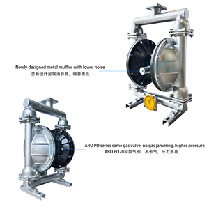 Nueva Bomba Neumática de Diafragma de la Serie Pd Qby/qbk 80/100 de Baja Presión, de Acero Inoxidable, Resistente al Desgaste, para Agua Limpia y Aguas Residuales Qby - Product Image 6