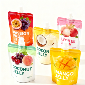 Pochette à bec verseur personnalisée recyclable 200 ml pour eau, liquides, gelée de fruits, beurre de cacahuète – Emballage Doypack - Product Image 4