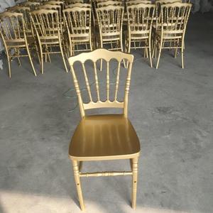 Chaise Napoléon en résine dorée, coussin moelleux, pour événements et fêtes, vente en gros Chine - Product Image 6