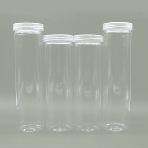 Tubos Cilíndricos de Plástico Transparentes con Tapa, Envases Generales para Negocios, Compras, Almacenamiento, Contenedores para Lápices, 119 - Product Image 2