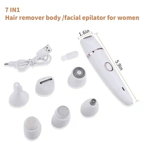 Épilateur électrique 7 en 1 pour femme, rasoir visage, corps, bras, épilation, tondeuse maillot, tondeuse entrejambe, étanche IPX4 - Product Image 5