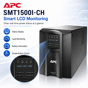 Schneider <span class=keywords><strong>APC</strong></span> SMT1500I-CH, onduleur intelligent de type tour, interactif en ligne, <span class=keywords><strong>1000W</strong></span>, 1500VA, série SMT - Product Image 2