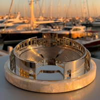Trophée architectural personnalisé en métal, écologique, imprimé UV, plan architectural en 3D, repère physique du bâtiment