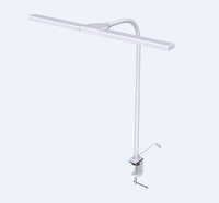 Lampe de Table de bureau à Led la plus brillante, clip moderne, flexible, col de cygne, pince en forme de T, lampe de bureau