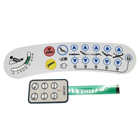 Clavier à membrane personnalisé OEM ODM, étanche et anti-poussière, avec interrupteur à dôme pour appareils de diagnostic médical, 8-32VDC, certifié CE