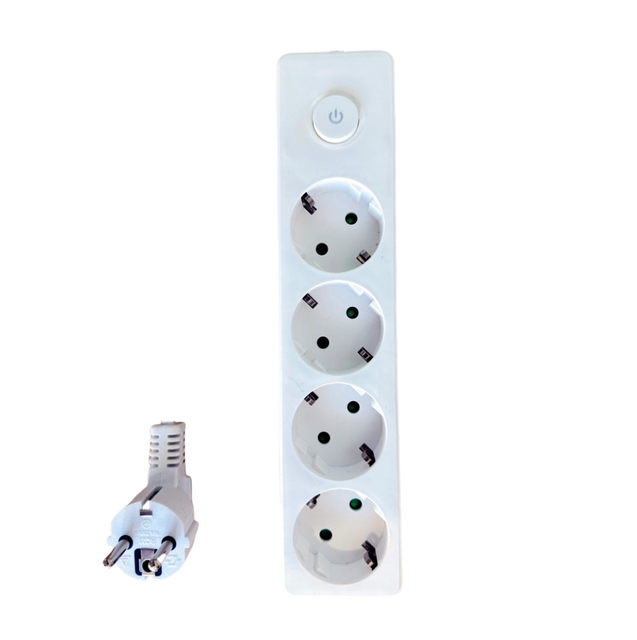 6-Ac Home Use Power Socket with Earth & Switch 16A/13A Rated Current Cable Socket and Electrical Plug