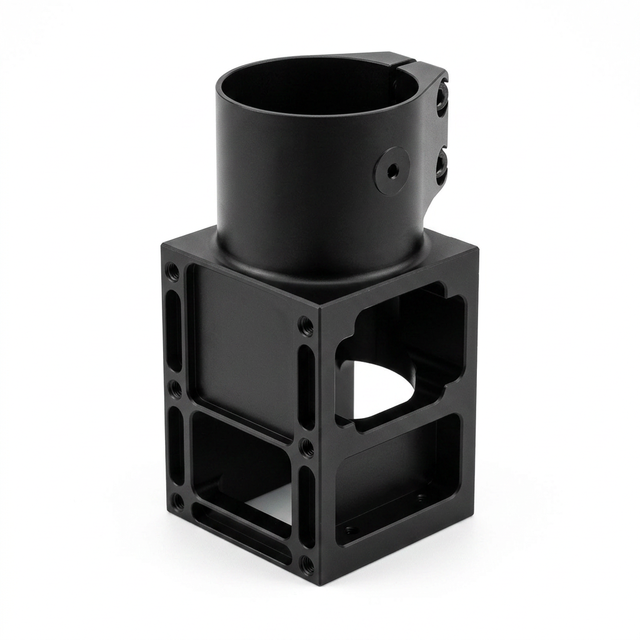 CNC Aluminum Alloy Clamping Mount High Precision Optical Sensor Bracket Custom Anodized for Machining Robotics Connector