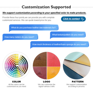 Vente en gros usine – <span class=keywords><strong>Cuir</strong></span> synthétique PU gaufré noir de 1,0 mm avec papier de protection pour matériaux de chaussures - Product Image 5