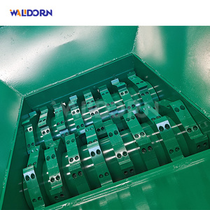 เครื่องย่อยแบบสองเพลาประหยัดพลังงาน มอเตอร์ทองแดง ขับเคลื่อนด้วยเกียร์ ใช้พลังงานต่ำต่อตัน สำหรับอลูมิเนียมอัลลอย - Product Image 4