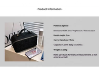 Sac de toilette portable imperméable, sac à maquillage matelassé, pochette à fermeture éclair, sac de toilette personnalisé avec logo, sac de rangement pour voyage