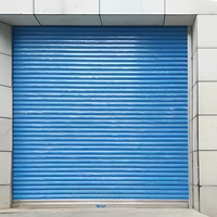 Portes à enroulement électriques en acier coloré sur mesure, à grande vitesse, finition moderne, style ferme, antivol, galvanisées, résistantes au vent
