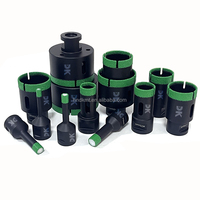 Kit de scies cloches pour carrelage en porcelaine et céramique, marbre - Ensemble de forets diamantés brasés sous vide pour maçonnerie, 68mm, 30mm, 45mm, tige M14
