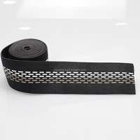 Bande élastique tricotée en silicone imprimée, bande élastique personnalisée avec logo imprimé, ceinture élastique en silicone, accessoires de sous-vêtements