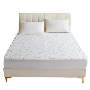 Cubrecama Impermeable con Capa de Aire y Cubrecama de Algodón, Protector de Colchón de Bambú - Product Image 1