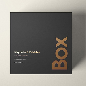 Good Quality Fancy Pink Luxury Clothing Cardboard Shipping Gift Packaging Boxes Black Magnetic Closure Box - Product Image 2