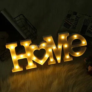 Battery Operated desktop lamp table marquee lamp 3D LOVE letter night lamp electronic led sign for party Christmas