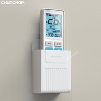 Étagère murale de rangement en PP A196, sans perçage, créative, pour télécommande