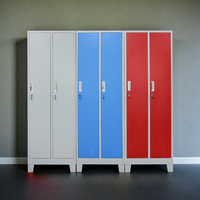 Meubles de vestiaire pour terrain de tennis, armoire métallique à deux portes avec serrure électronique, durable et imperméable