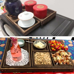 Plateaux de service en bois rustiques, repose-pieds en bois, pour Table basse, <span class=keywords><strong>canapé</strong></span> et <span class=keywords><strong>canapé</strong></span>, mangeoires - Product Image 5